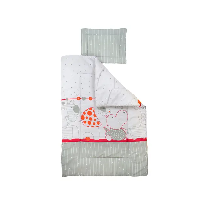 Lenjerie MyKids My Zoo Rosu 4+1 Piese 120x60 cm 00006646