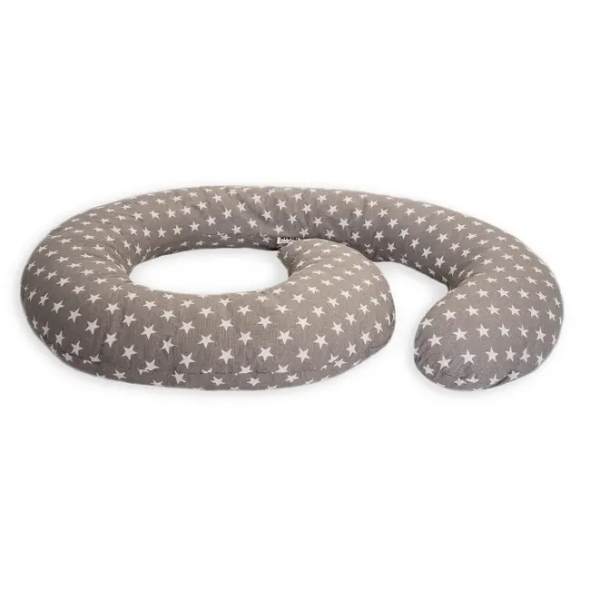 Perna De Alaptare Multifunctionala MyKids Stelute Grey-White 00070055
