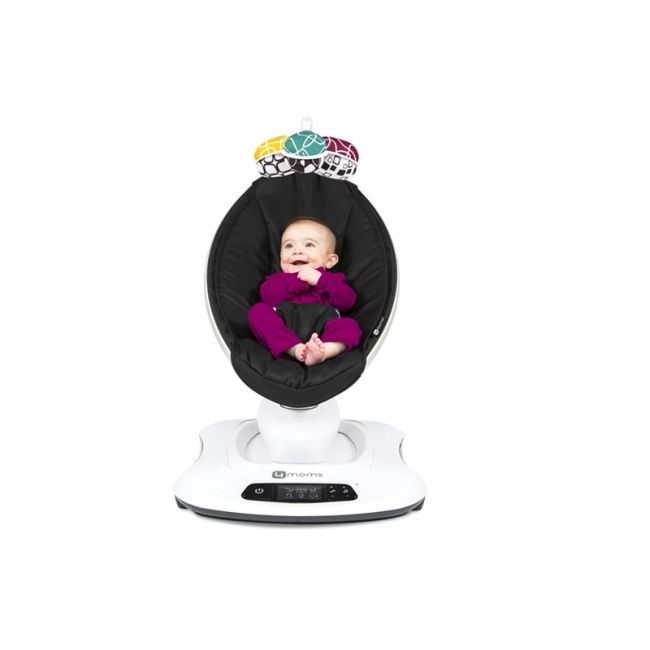 Fotoliu Balansoar Bebelusi 4MOMS MamaRoo 4.0 Classic Negru 00009014
