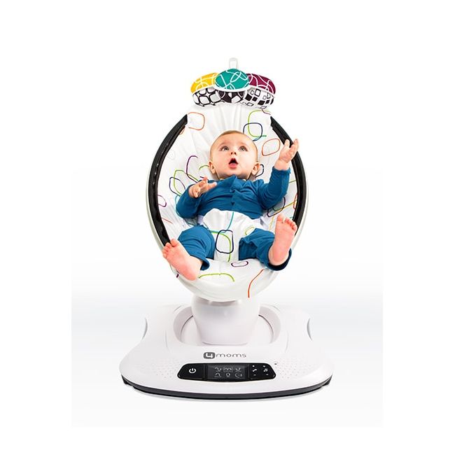Fotoliu Balansoar Bebelusi 4MOMS MamaRoo 4.0 Plush Multicolor 00009016