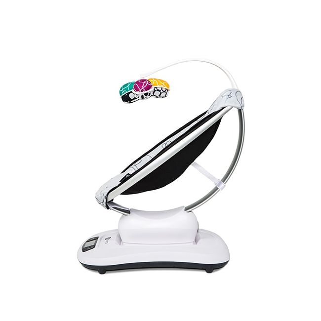 Fotoliu Balansoar Bebelusi 4MOMS MamaRoo 4.0 Plush Silver 00009017