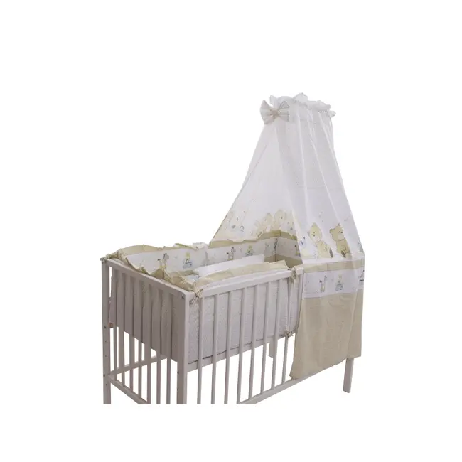 Lenjerie MyKids Teddy Play Bej 5+1 Piese M2 120x60 cm 00009350