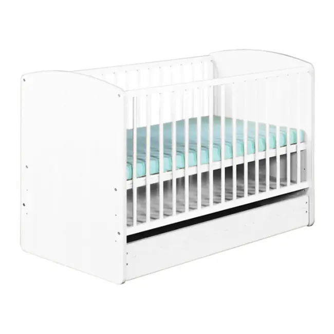 Patut Cu Sertar Klups Karolina II Alb + Saltea 12 MyKids 00009520