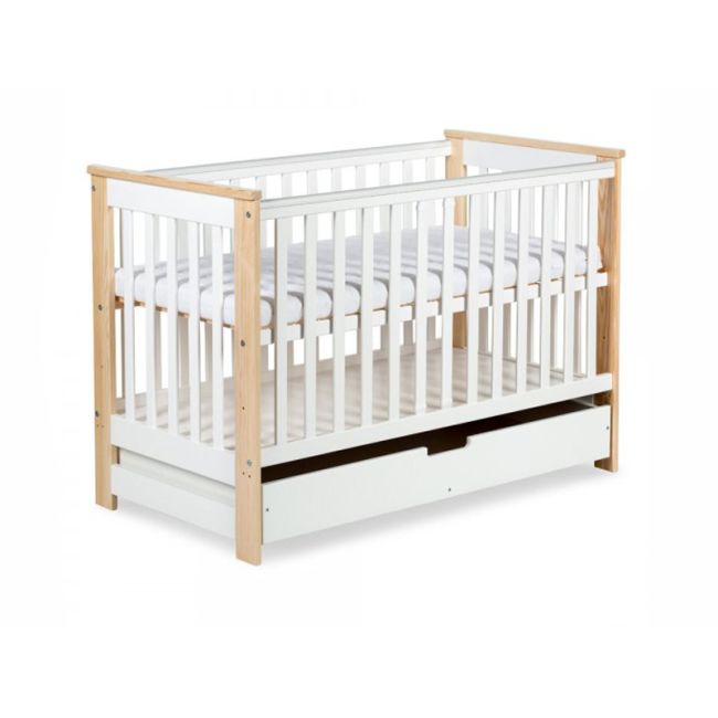 Patut lemn Cu Sertar Klups Iwo Alb-Natur 00008478