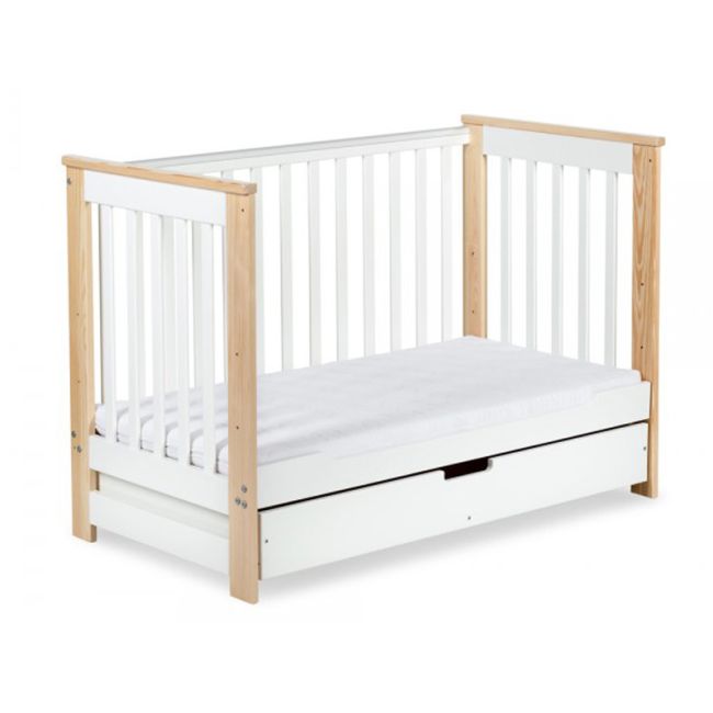 Patut lemn Cu Sertar Klups Iwo Alb-Natur 00008478