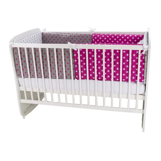 Lenjerie MyKids Colorful Stars Pink 9 Piese 120x60 cm 00071318