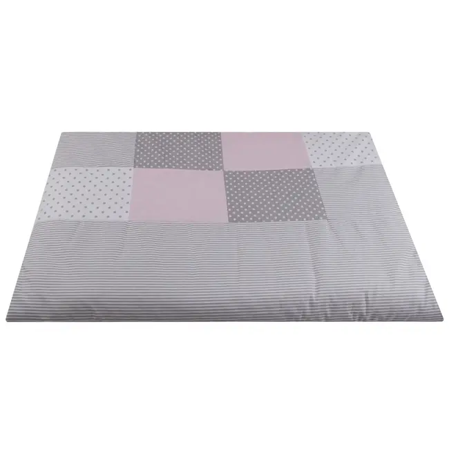 Lenjerie MyKids Dots Pink-Grey 11 Piese 120x60 cm 00071183