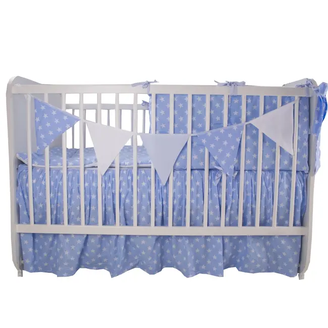 Lenjerie MyKids Light Stars Blue 11 Piese 120x60 cm 00071178