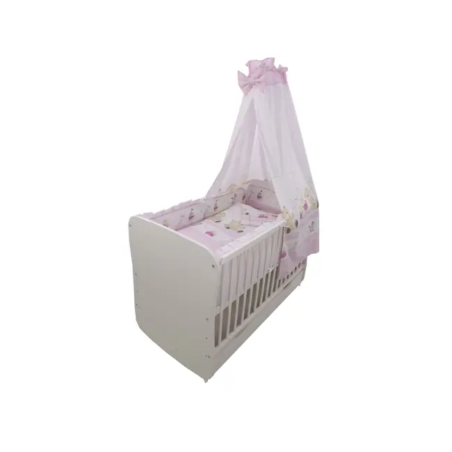Lenjerie MyKids Teddy Play Pink M2 5+1 Piese M2 120x60 cm 00070333
