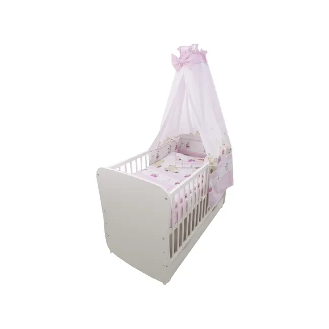 Lenjerie MyKids Teddy Play Pink M2 5 piese 120x60 cm 00070330