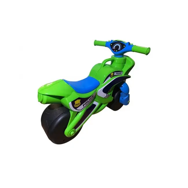 Motocicleta de impins MyKids Police Music 0139/52 Verde Albastru 00080391