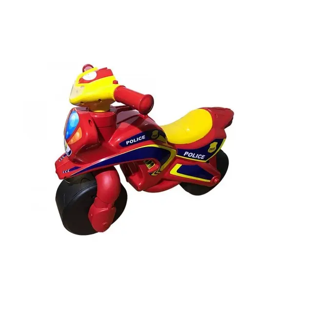 Motocicleta de impins MyKids Police Music 0139/56 Rosu Galben 00080392