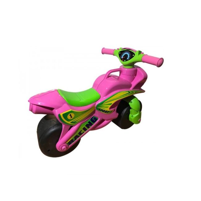 Motocicleta de impins MyKids Racing 0139/3 Roz/Verde 00070986