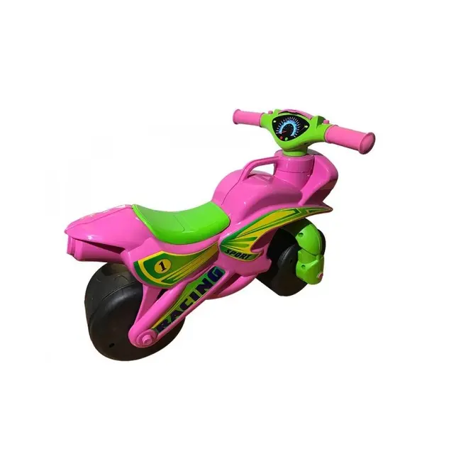 Motocicleta de impins MyKids Racing 0139/3 Roz/Verde 00070986