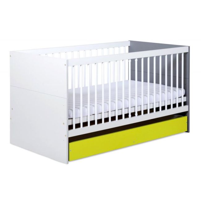 Patut Transformabil Pentru copii BARTEK II Lime 00080153