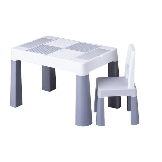 Set masuta cu scaun Tega Lego Multifun Gri 00080438