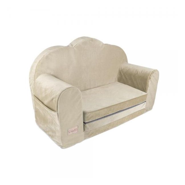 Canapea extensibila Klups catifea beige V110 00085267