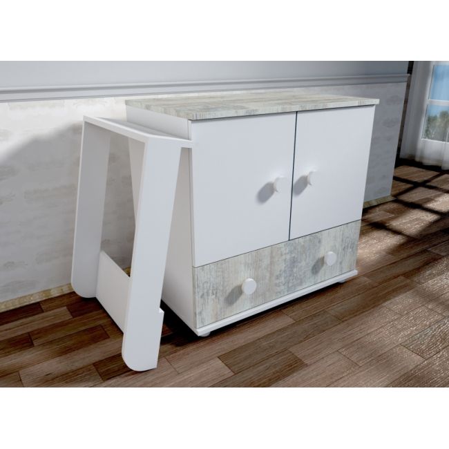 Comoda cu blat de infasat MyKids Happy Alb Ecru A428 00081087