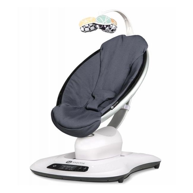 Fotoliu Balansoar Bebelusi 4MOMS MamaRoo 4.0 COOL MESH DARK-GREY 00071295