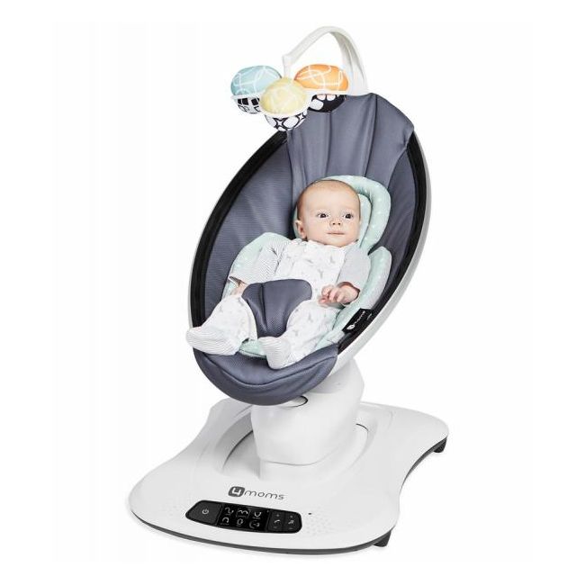 Fotoliu Balansoar Bebelusi 4MOMS MamaRoo 4.0 COOL MESH DARK-GREY 00071295