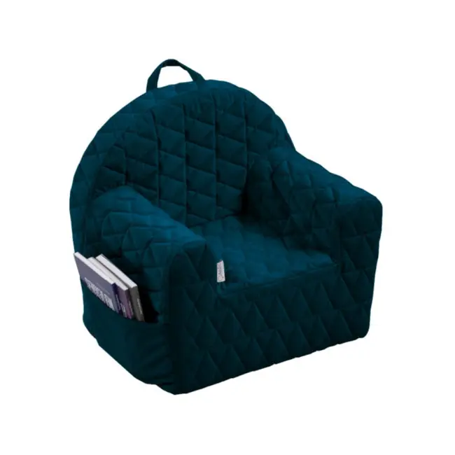 Fotoliu copii Klups Velvet Albastru Marin V105 00080811