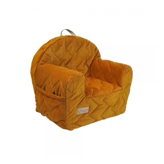 Fotoliu copii Klups Velvet Galben Honey V107 00085253