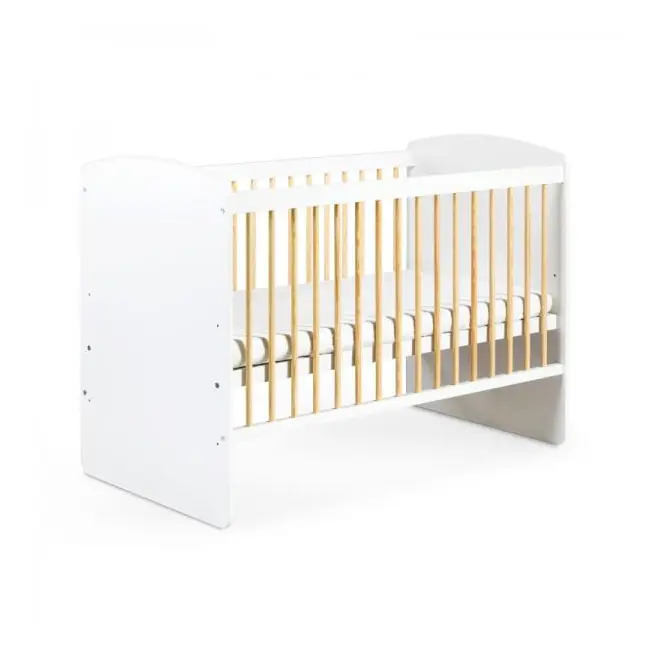 Patut copii din lemn KLUPS KAROLINA II alb-natur 00080968