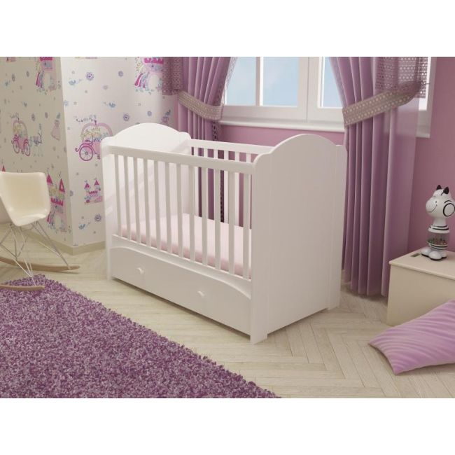 Patut cu sertar MyKids MIKI Alb-Alb D101 00080909