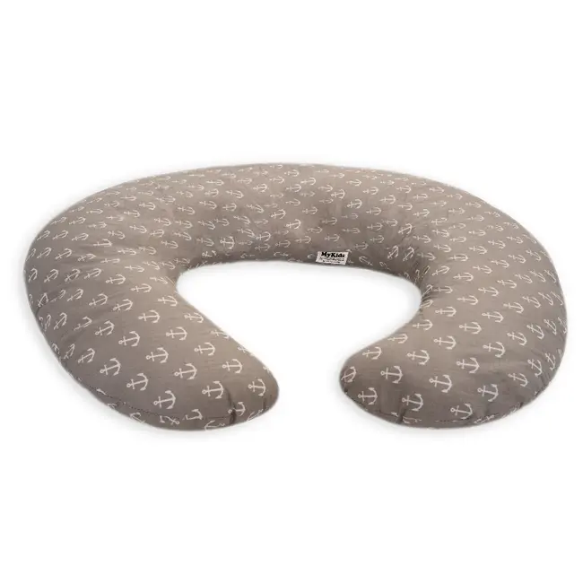 Perna De Alaptare Mica MyKids Ancora Gri-Alb 00080663