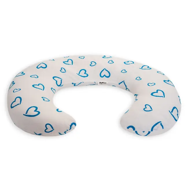 Perna De Alaptare Mica MyKids Inimi-Blue 00080662