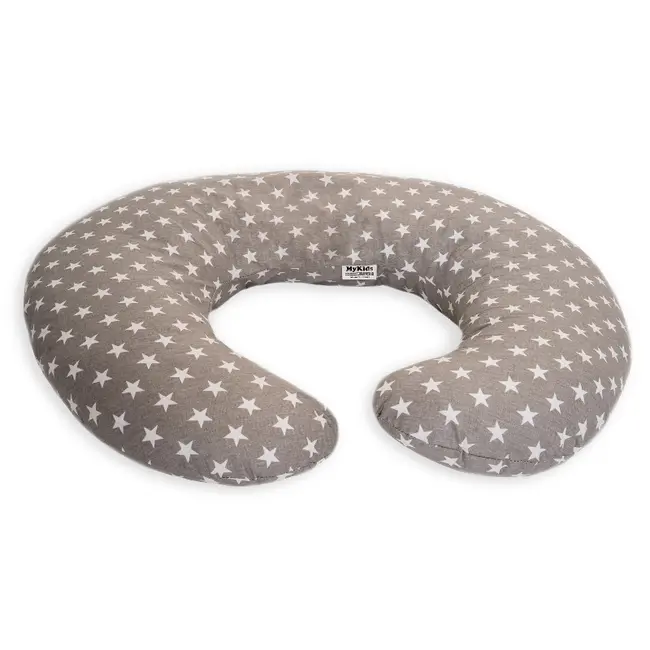 Perna De Alaptare Mica MyKids Stelute Gray White 00070411