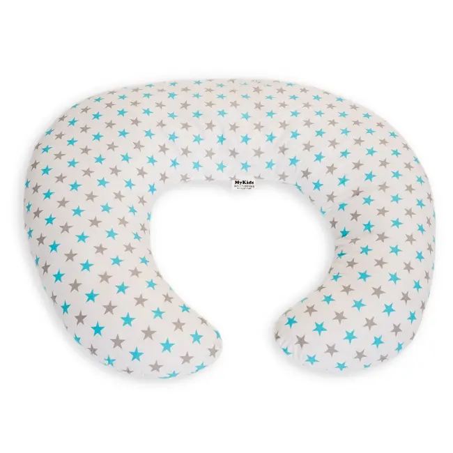 Perna De Alaptare Mica MyKids Stelute White Gray-Blue 00080660