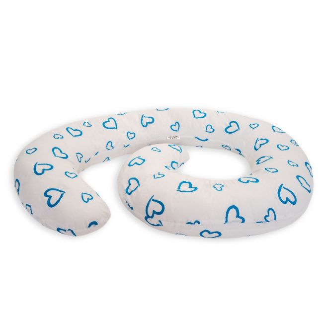 Perna De Alaptare Multifunctionala MyKids Inimi-Albastru 00080657