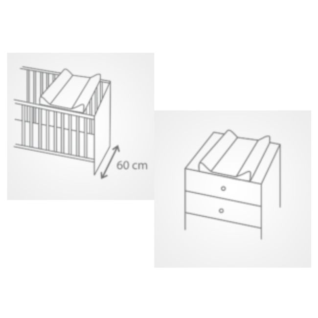 Saltea De Infasat Bebe Cu Intaritura 70x47,5 Klups Clouds White 406 00080670