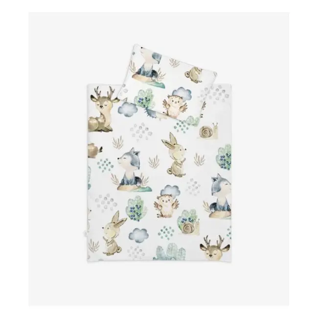 Baby Nest Klups Forest World C001 cu plapuma si perna 00081580