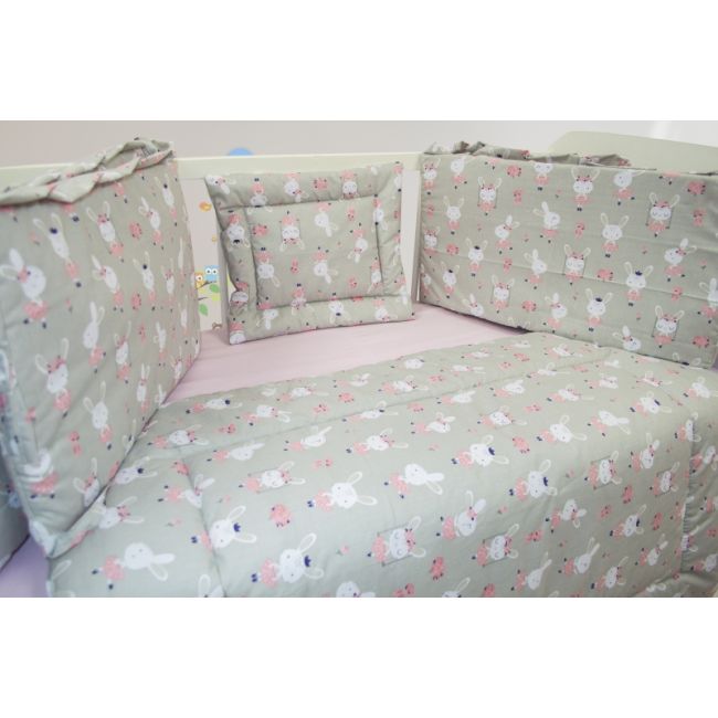 Lenjerie MyKids Dancing Bunny 4+1 Piese 120x60 00081159