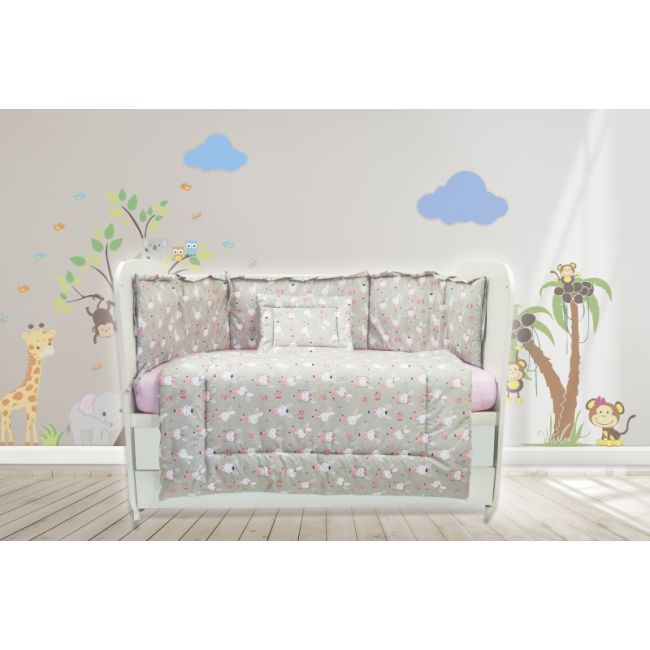 Lenjerie MyKids Dancing Bunny 4 Piese 120x60 00081160