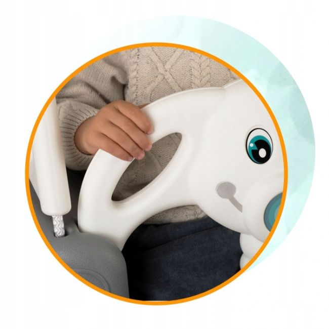 Leagan de gradina ricokids elefant 770200 - gri cu alb edeedi770200