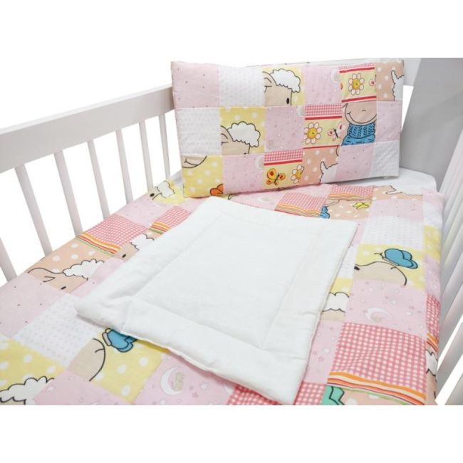 Lenjerie MyKids Mini Patratel Multicolor Girl 4 Piese 120x60 00086112
