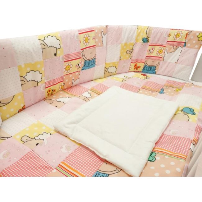 Lenjerie MyKids Mini Patratel Multicolor Girl 4 Piese 120x60 00086112