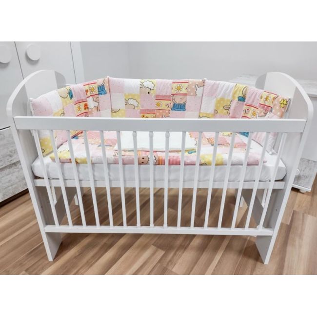 Lenjerie MyKids Mini Patratel Multicolor Girl 4 Piese 120x60 00086112