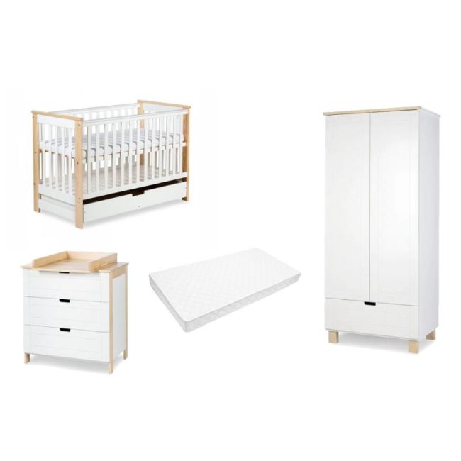 Mobilier Camera copii Si Bebelusi KLUPS IWO Alb-Natur 2 00081932