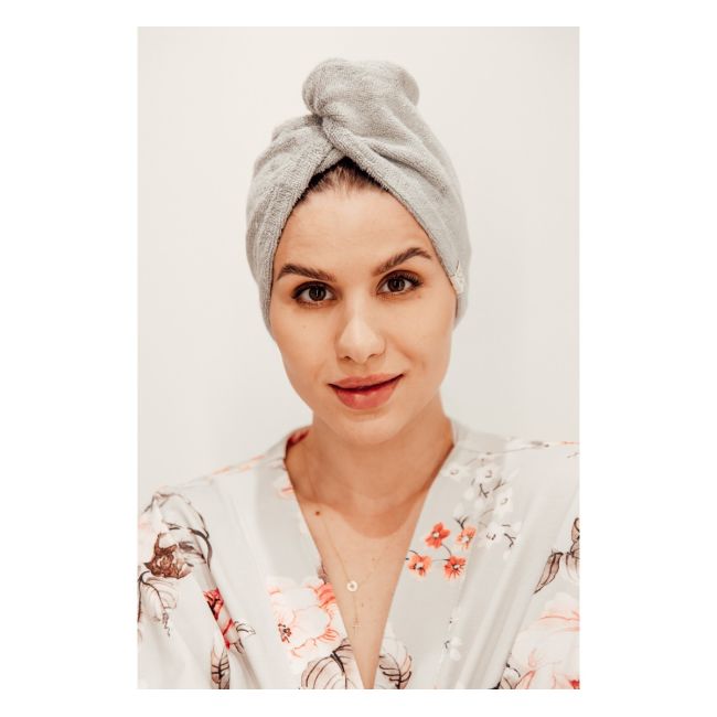 Prosop Turban Din Bambus Pentru Mamici Si Copii ,   Gri Pjb484066-6446