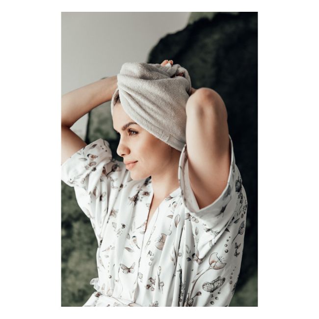 Prosop Turban Din Bambus Pentru Mamici Si Copii ,   Gri Pjb484066-6446