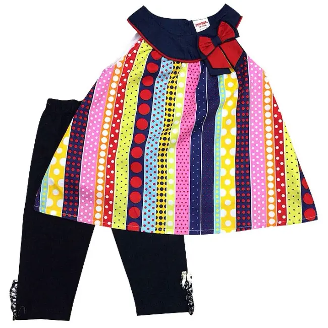 Costumas - colanti si rochita -  Bulinute colorate (Marime Disponibila: 9 luni) - MD007