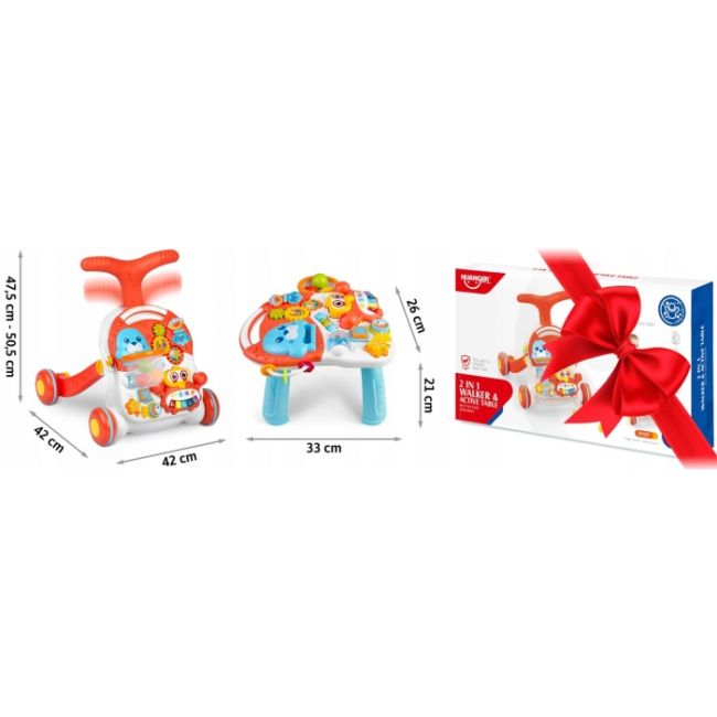 Antemergator educational 2 in 1 ricokids rk-810 alb cu rosu edeedi781001