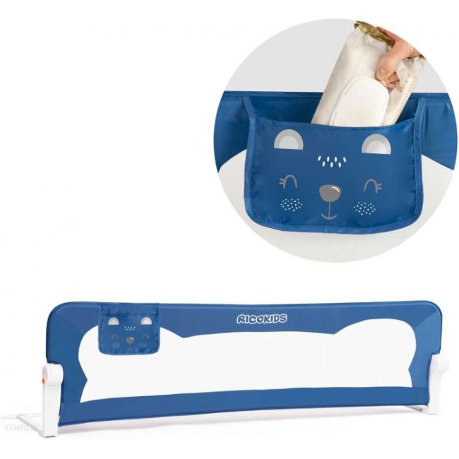 Bariera de pat ricokids 150 x 42 x 35 cm - albastru edeedi7417