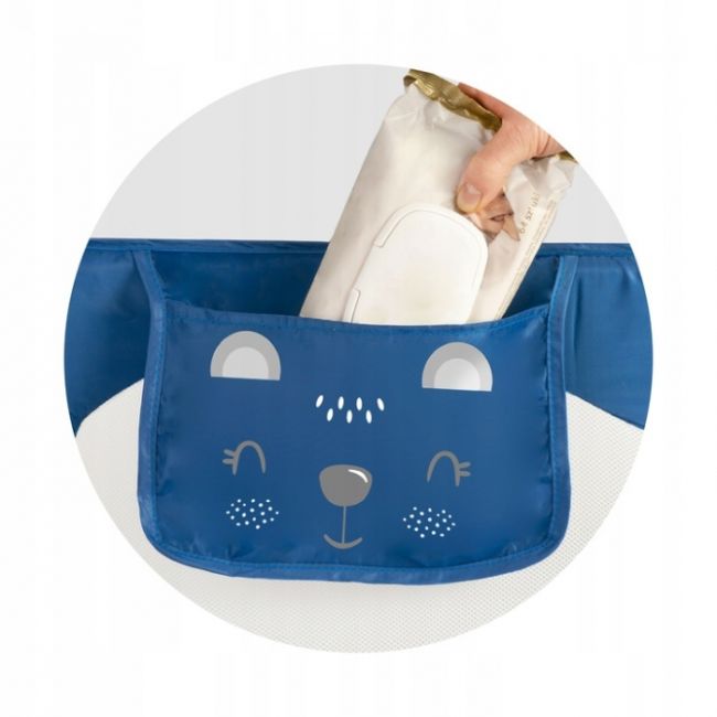 Bariera de pat ricokids 150 x 42 x 35 cm - albastru edeedi7417