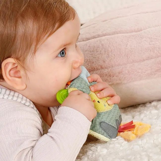 Jucarie dexteritate si dentitie - vulcanul vesel