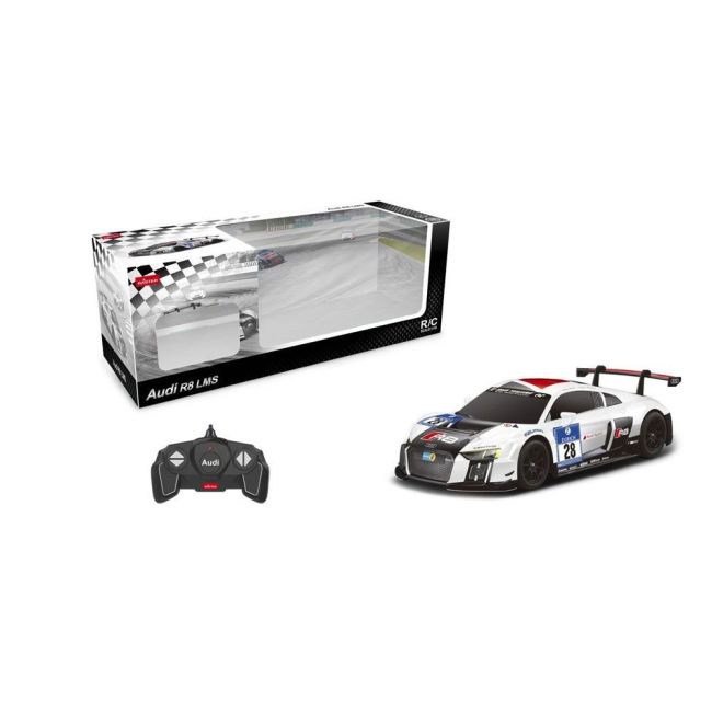 MASINA CU TELECOMANDA AUDI R8 LMS PERFORMANCE ALB SCARA 1 LA 18 VIVRas59300